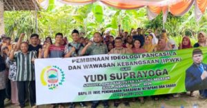Anggota DPRD Lamsel Yudi Suprayogo Ajak Warga Ketapang Jaga Nilai Pancasila