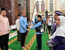 Bupati Egi Lepas Keberangkatan 388 Jemaah Calon Haji ke Tanah Suci Mekah