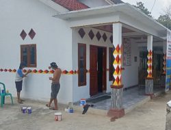 Pekon Tanjung Heran Hiasi Kantor dengan Motif Khas Lampung Untuk Tingkatkan Pelayanan dan Estetika