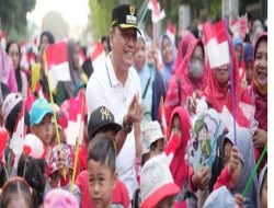 Wali Kota Metro Buka Jalan Sehat Peringatan HAN ke-41: Anak Hebat, Indonesia Kuat