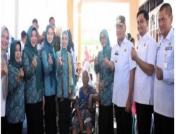 Walikota Metro Dampingi Ketua TP PKK Provinsi Lampung dalam Kunjungan Kerja dan Pencanangan Desa TAPIS di Kelurahan Imopuro