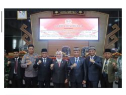 DPRD Metro Gelar Paripurna Penetapan Walikota Dan Wakil Walikota Terpilih