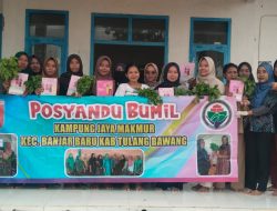 Antusiasme Warga Tinggi, Posyandu Kampung Jaya Makmur Rutin Digelar Setiap Tanggal 10