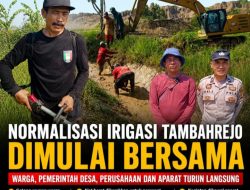 Warga, Pemerintah, dan Perusahaan Kolaborasi Normalisasi Irigasi Tambahrejo